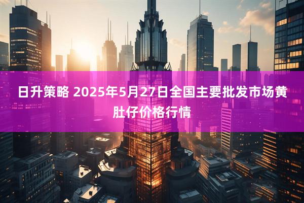 日升策略 2025年5月27日全国主要批发市场黄肚仔价格行情