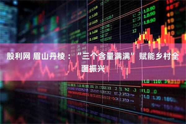 股利网 眉山丹棱 ：“三个含量满满” 赋能乡村全面振兴