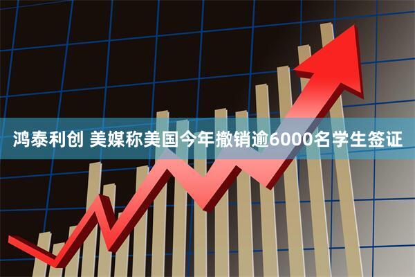 鸿泰利创 美媒称美国今年撤销逾6000名学生签证
